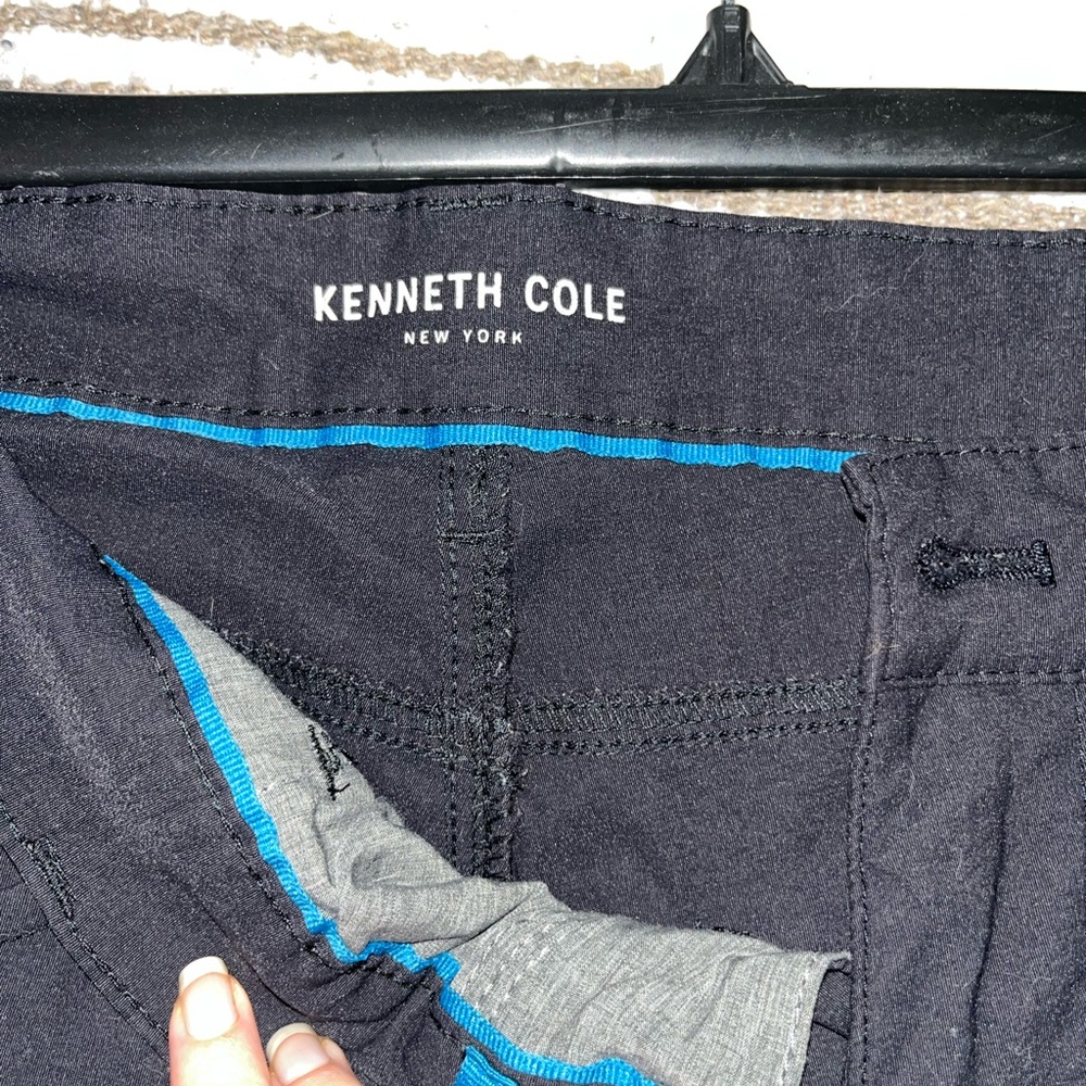 Kenneth Cole Dark Shorts with Blue Accents